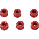 DRIVEN RACING Aluminum Sprocket Nuts - Red - M10 x 1.25 DSNRD